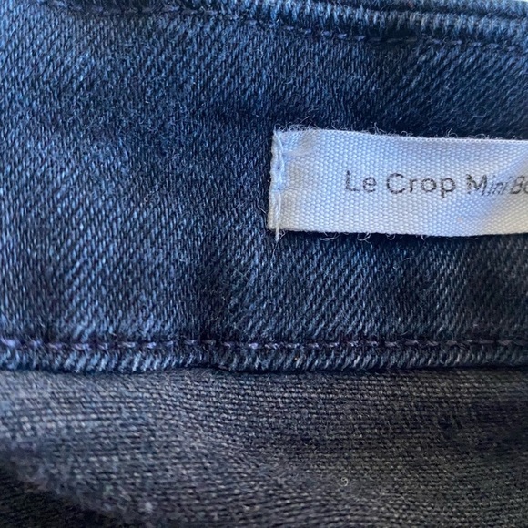 FRAME "Le Crop Mini Boot" Denim Dark Wash 
Approx. 10.5" Rise 24.5”
High Rise - Picture 7 of 11